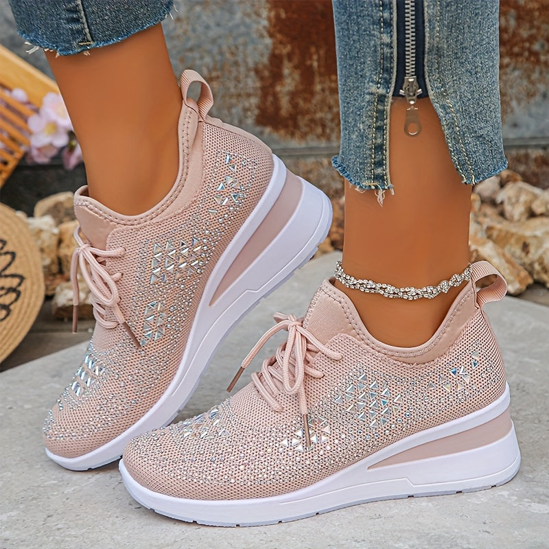 š„Last Day Promotion 70% OFF - Women's Casual Fashion Breathable Rhinestone-Embellished Orthopaedic Sneakers