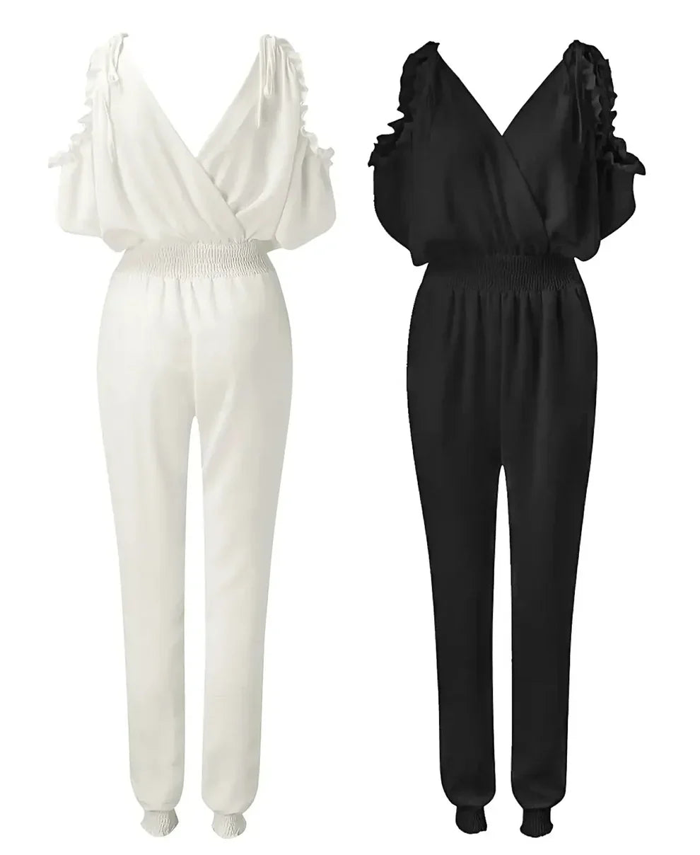 Celeste Cut-Out Shoulder Jumpsuit