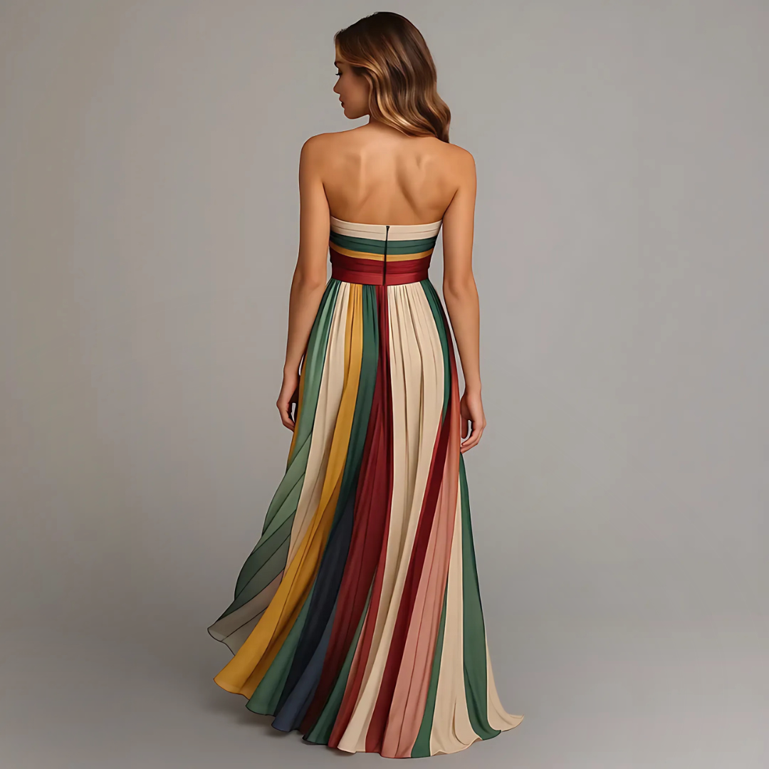 Amelia™ | Sleeveless Colourful Dress