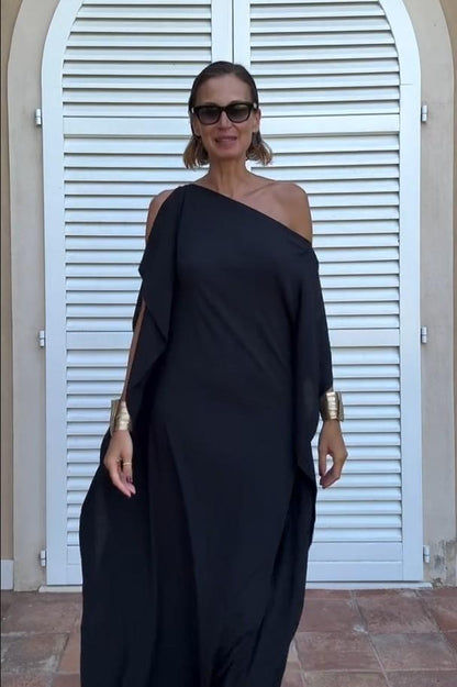 Flora™ Flowing Asymmetric Caftan With Belt