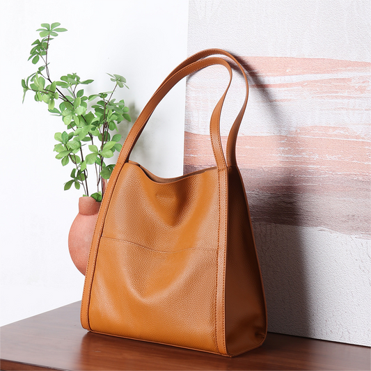 Amelia | Brown Leather Shoulder Purse