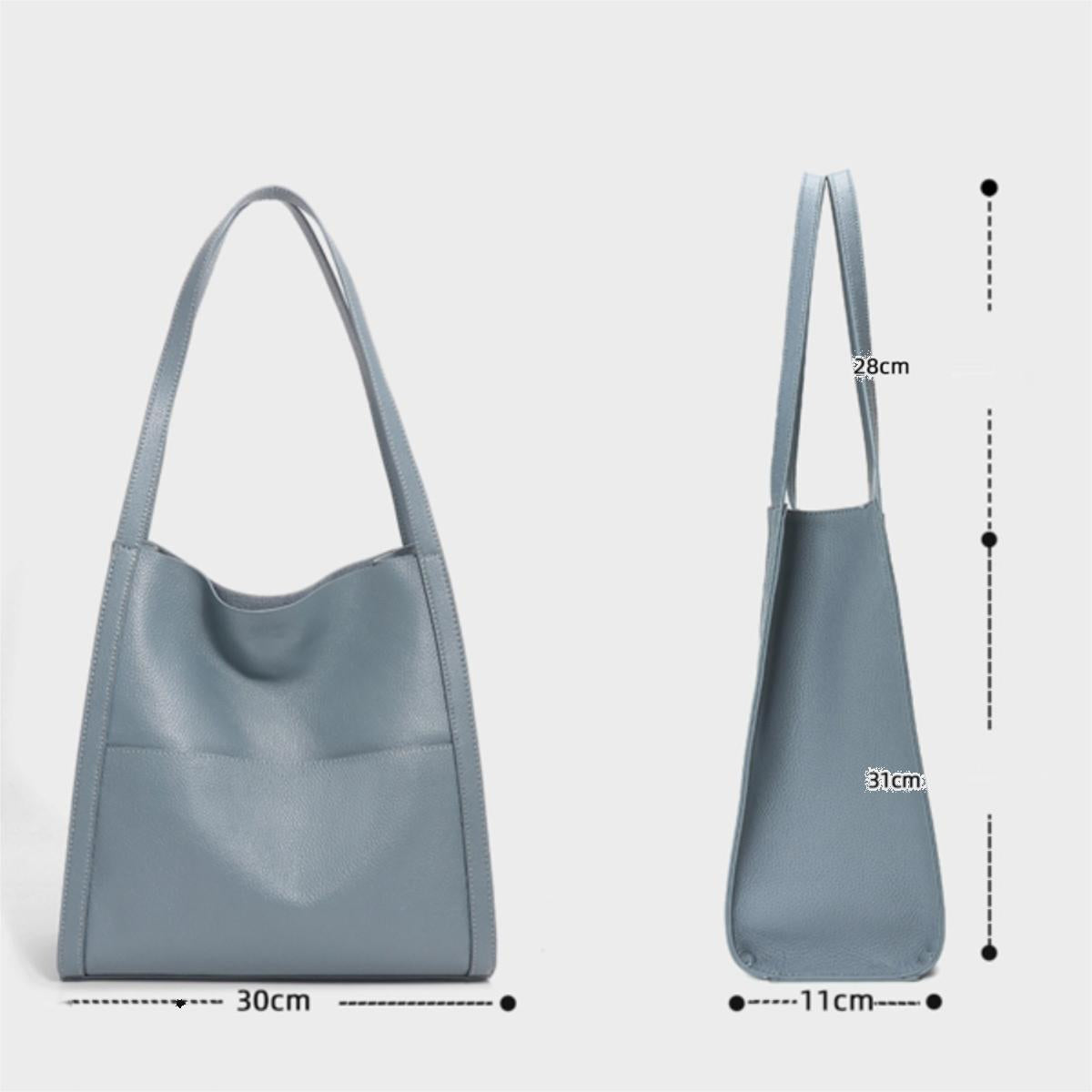 Amelia | Brown Leather Shoulder Purse