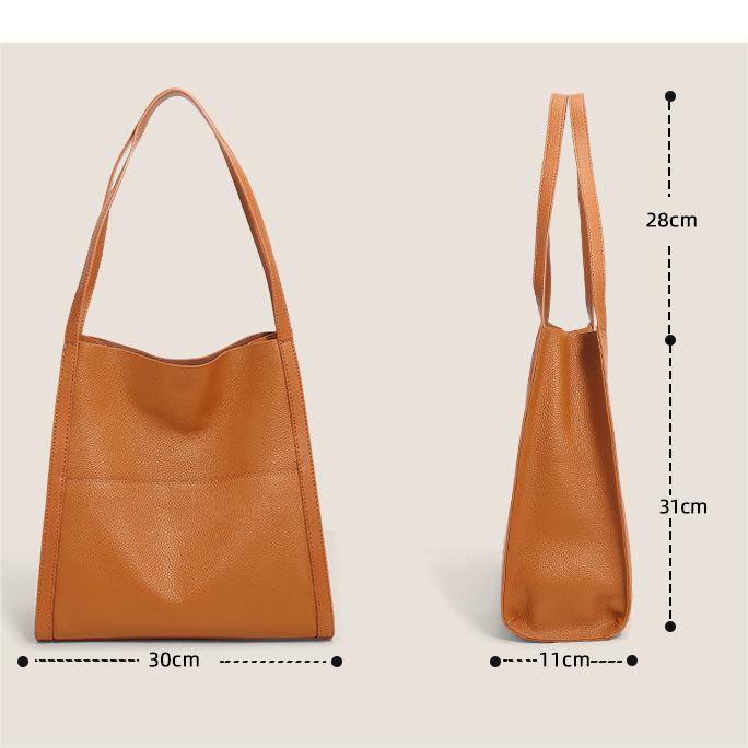 Amelia | Brown Leather Shoulder Purse