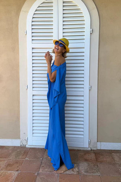 Flora™ Flowing Asymmetric Caftan With Belt