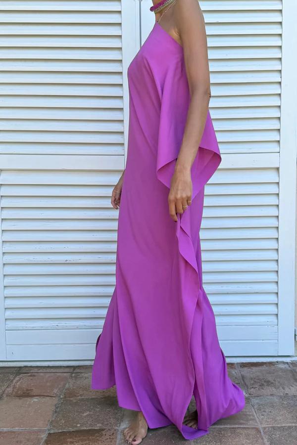 Flora™ Flowing Asymmetric Caftan With Belt