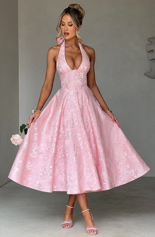 Helena Midi Dress - Blush