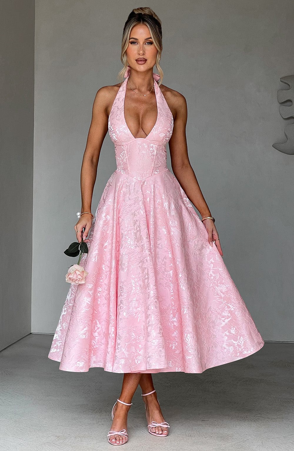 Helena Midi Dress - Blush